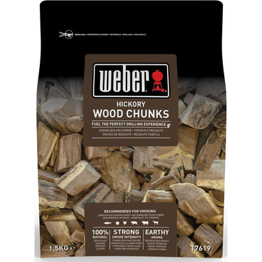 Weber hickory houtblokjes aromahout (1,5 kg)