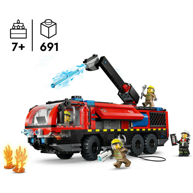 Afbeelding laden in galerijviewer, Lego city - luchthaven brandweertruck constructiespeelgoed (60499)
