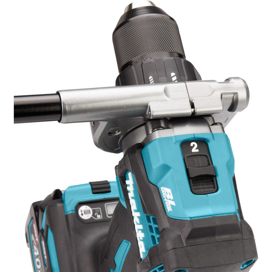 Makita 40 v max boor- schroefmachine xgt df001gd201 schroeftol (blauw zwart, mbox, oplader en 2 accu's (2,5 ah) inbegrepen)