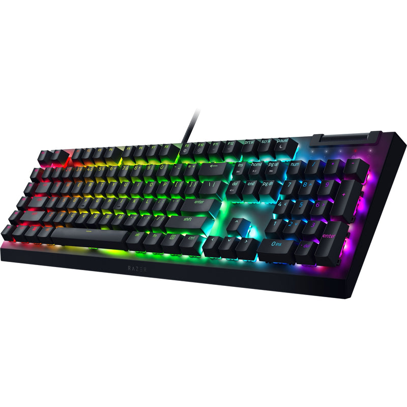Load image into Gallery viewer, Razer blackwidow v4 x, gaming toetsenbord (zwart, us lay-out, green, rgb leds, doubleshot abs)
