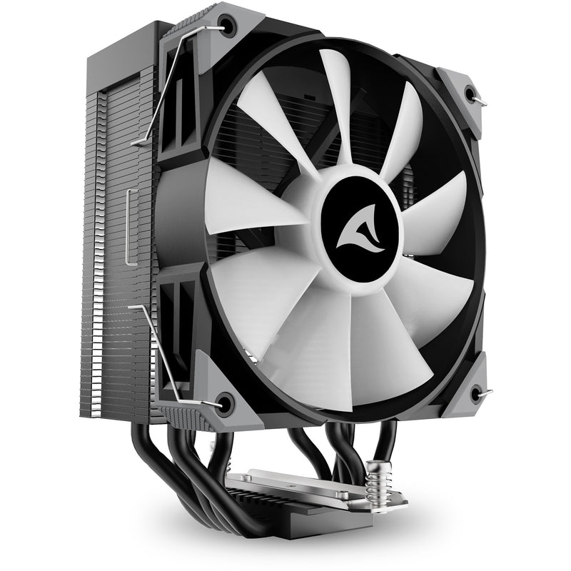 Load image into Gallery viewer, Sharkoon a50 rgb cpu-koeler (zwart, 4-pins pwm fan-connector)
