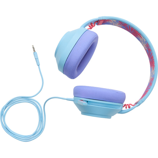Powera lucidsound ls10 bedrade gamingheadset - oceaangolven over-ear gaming headset (lichtblauw paars, playstation 5, playstation 4, xbox series x|s, xbox one, pc, mobiel)