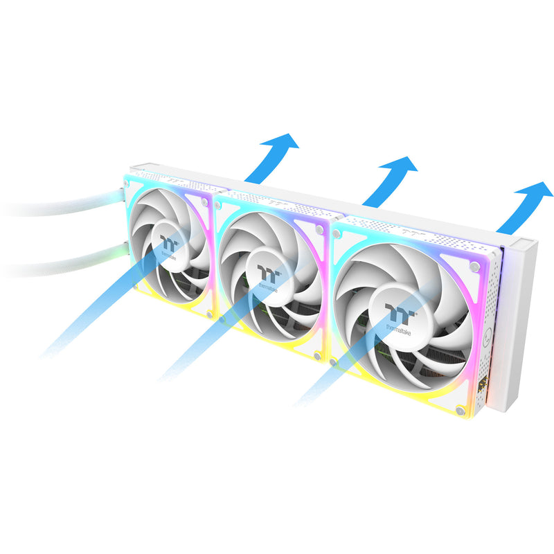Load image into Gallery viewer, Thermaltake magcurve 360 ultra argb sync aio liquid cooler - snow edition waterkoeling (wit)
