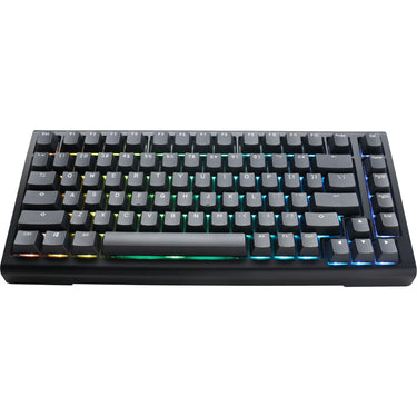 Ducky projectd tinker 75 met qmk via rgb mechanisch toetsenbord (zwart, us lay-out (qwerty), cherry mx blue, 75%, rgb leds, double-shot pbt, hot-swappable, gasket mount)