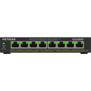 Netgear gs308ep switch (zwart)