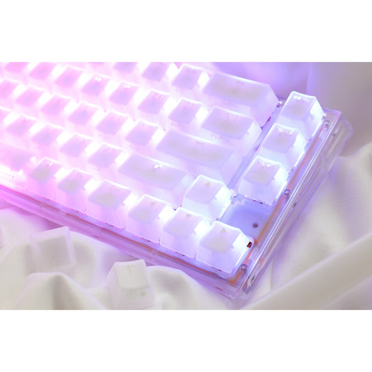 Ducky one 3 sf aura white, toetsenbord (wit, us lay-out, cherry mx brown, 65%, abs double shot, hot swap)