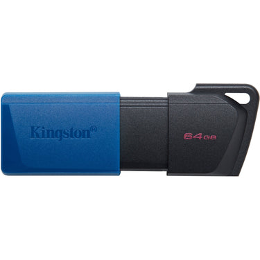 Kingston datatraveler exodia m 64 gb usb-stick (blauw zwart, usb-a 3.2 gen 1)