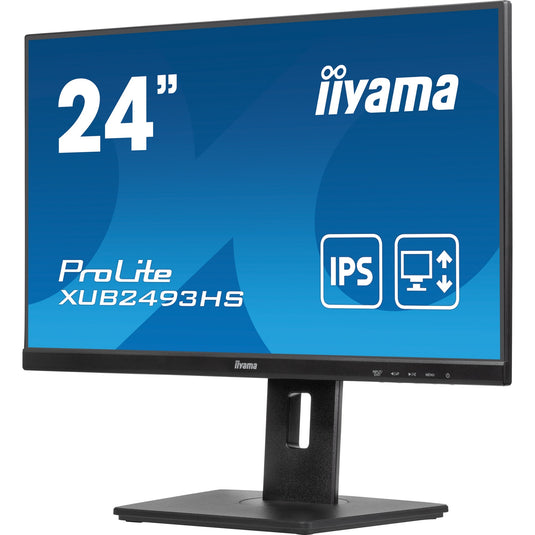 Iiyama prolite xub2493hs-b6 23.8 monitor (zwart, hdmi, displayport)