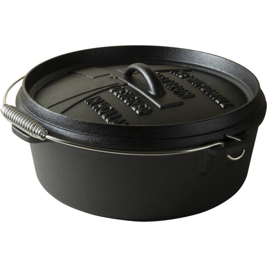 The windmill dutch oven 6 qt zonder pootjes kookpan (zwart, ø 31,5 cm | 5.9 liter)