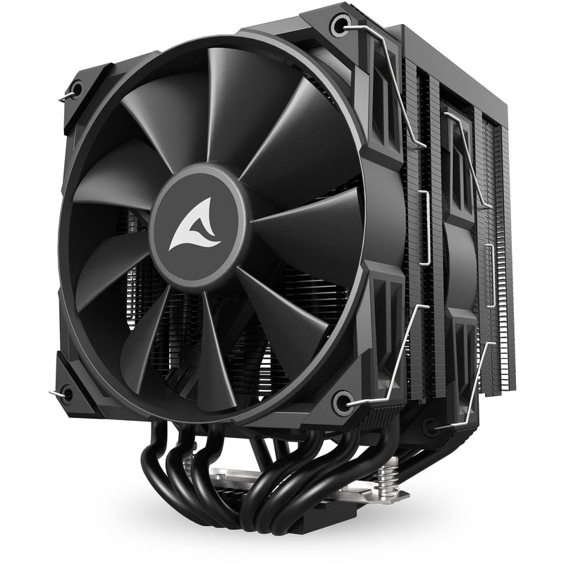 Load image into Gallery viewer, Sharkoon a60 cpu-koeler (zwart, 4-pins pwm fan-connector)
