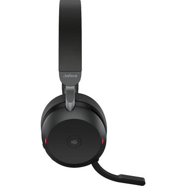 Jabra evolve2 75 on-ear headset (zwart, link380a, microsoft teams)