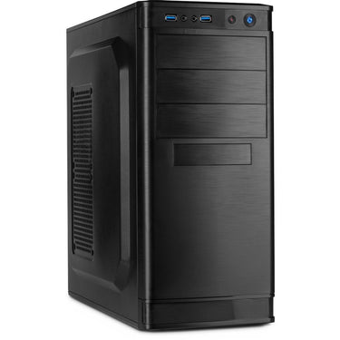 Inter-tech it- 5905 midi tower behuizing (zwart | 2x usb-a)