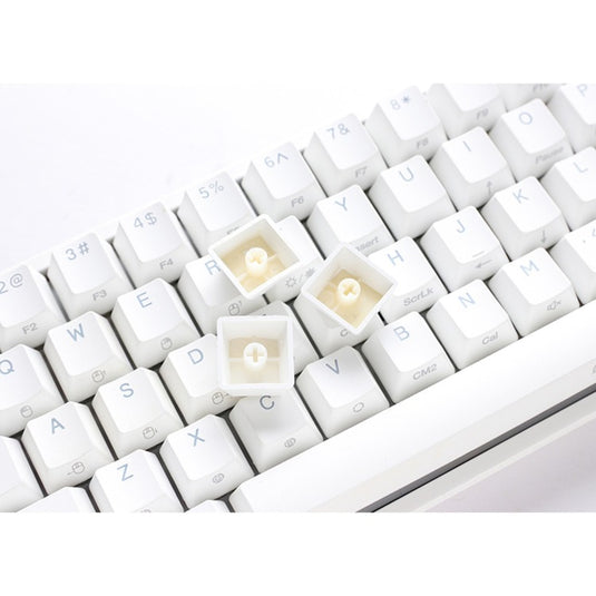 Ducky one 2 pro mini white classic rgb mechanisch gaming toetsenbord (wit, us lay-out (qwerty), cherry mx brown, 60%, rgb led, double-shot pbt, quack mechanics)