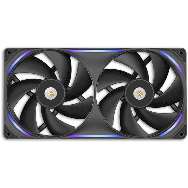 Load image into Gallery viewer, Nzxt performance fan f280x rgb case fans (zwart, 2 stuks, 280 x 140 x 30 mm, pwm)
