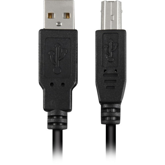 Sharkoon usb-a 2.0 > usb-b kabel (zwart, 2 meter)