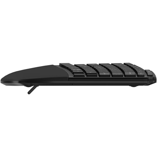Kensington pro fit ergo kb675 eq tkl rechargeable keyboard (zwart, eu lay-out (qwerty), membraan, 80% (tkl), bluetooth, 2.4 ghz)