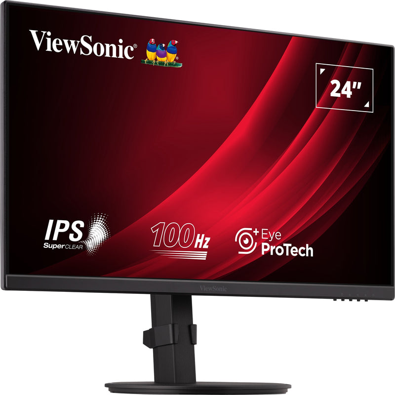 Load image into Gallery viewer, Viewsonic vg2408a 24 monitor (zwart, 1x hdmi, 1x displayport, usb-c, usb-a, sound, 100 hz)
