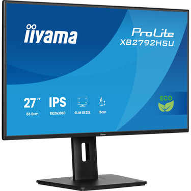 Iiyama prolite xb2792hsu-b1 27 monitor (zwart (mat), hdmi, displayport, 2x usb-a, usb-b, 120 hz)