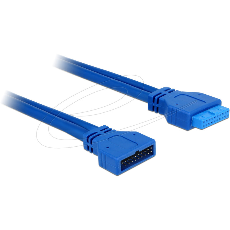 Load image into Gallery viewer, Delock verlengkabel usb 3.0 pin header (blauw)

