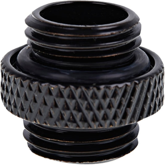 Alphacool eiszapfen double nippel g1 4 outer thread to g1 4 outer thread verbinding (zwart, voor zachte slangen (pvc, silicone, neopreen))