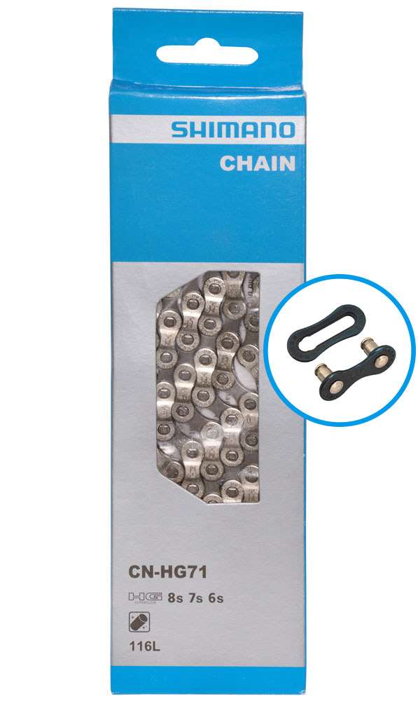 Load image into Gallery viewer, Shimano cn-hg71c 6 7 8-speed chain with quick-link
