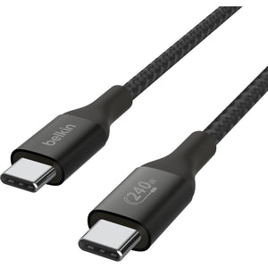 Belkin boostcharge usb-c > usb-c kabel (zwart, 1 meter, 240 w)