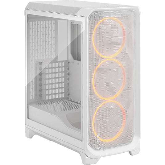 Fractal design meshify 3 rgb midi tower behuizing (wit | 2x usb-a | 1x usb-c | rgb | tempered glass)