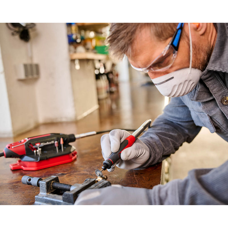 Load image into Gallery viewer, Einhell tc-mt 150 e slijp- graveermachine graveermachines (rood zwart, incl. 117-delige accessoireset in praktische opbergdoos)
