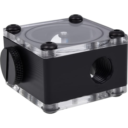 Alphacool eisflügel doorstroomindicator g1 4 square doorstroommeter (zwart)