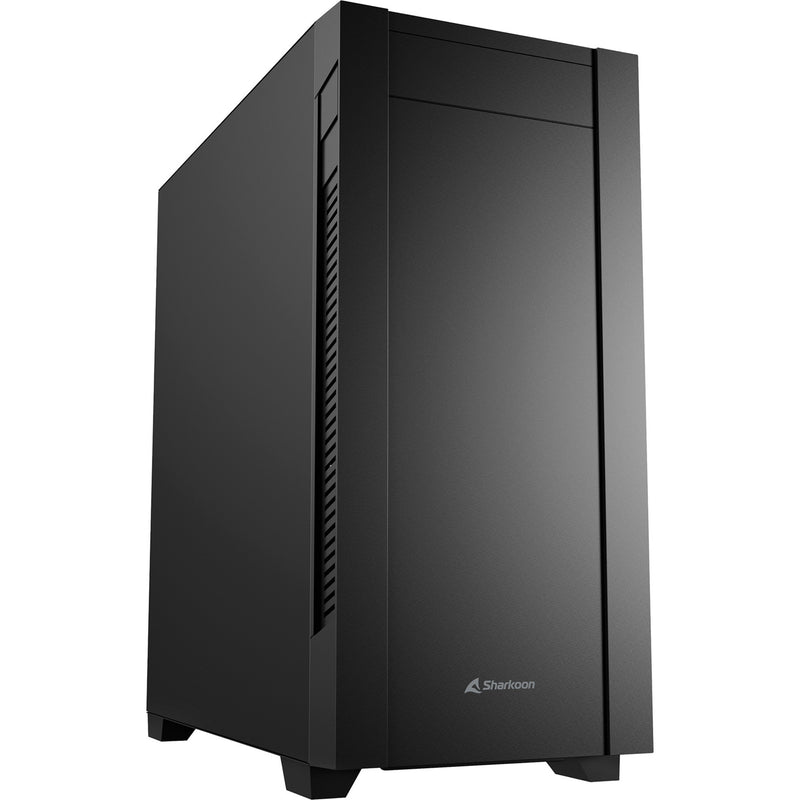 Afbeelding laden in galerijviewer, Sharkoon s25 silent midi tower behuizing (zwart | 2x usb-a | 1x usb-c)
