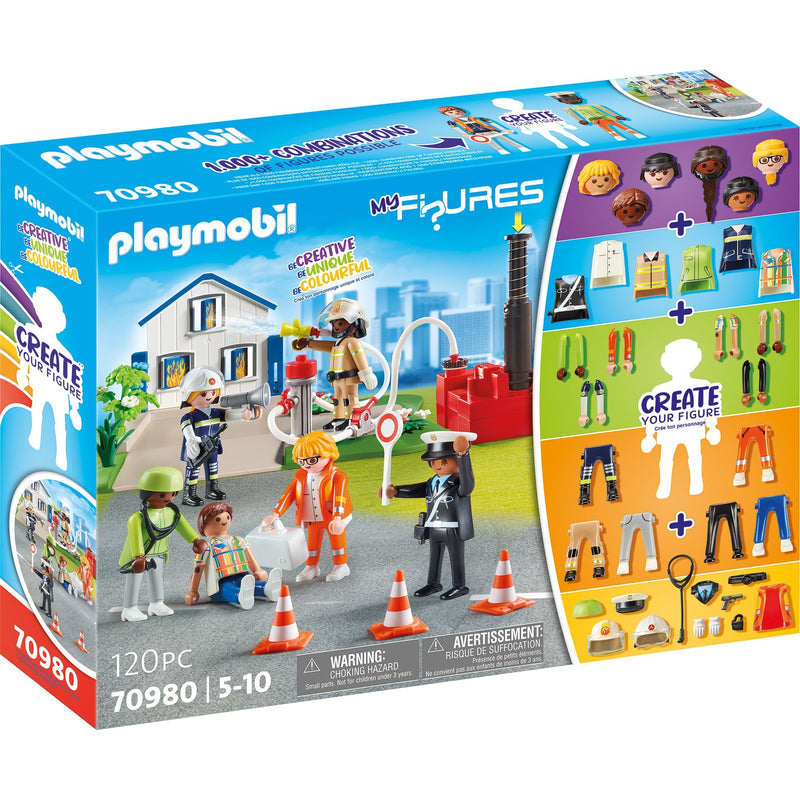 Afbeelding laden in galerijviewer, Playmobil figures - my figures: reddingsmissie constructiespeelgoed (70980)
