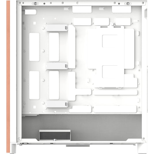 Thermaltake s370 ws snow midi tower behuizing (wit | 2x usb-a | 1x usb-c | tempered glass)