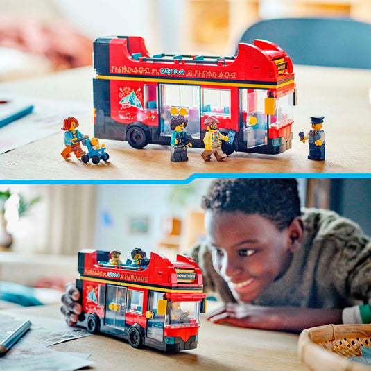 Lego city 60407 toeristische rode dubbeldekker