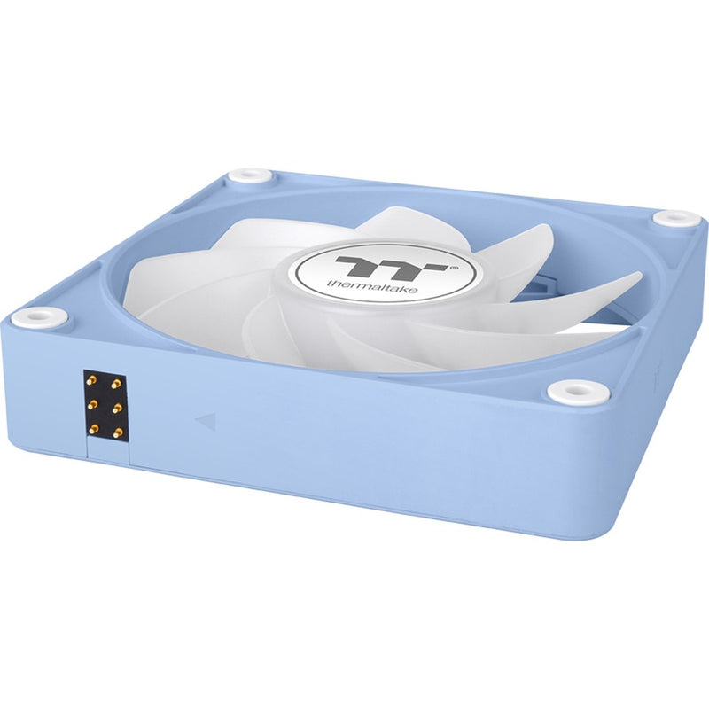 Load image into Gallery viewer, Thermaltake ct120 ex reverse argb sync pc cooling fan hydrangea blue (3-fan pack) case fans (lichtblauw, 3 stuks, 120 x 120 x 25 mm, pwm)

