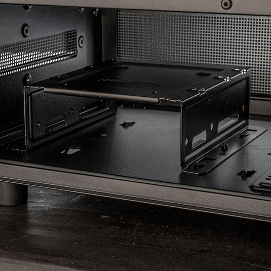 Silverstone lucid 04 mini tower behuizing (zwart | 2x usb-a | 1x usb-c | rgb | tempered glass)