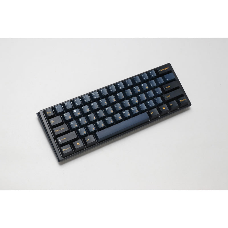 Load image into Gallery viewer, Ducky one 3 pro mini, gaming toetsenbord (zwart, us lay-out, cherry mx2a blue, rgb led, double-shot pbt, quack mechanics, 60%, hot swap)
