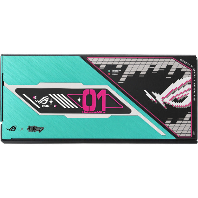 Load image into Gallery viewer, Asus rog thor platinum iii hatsune miku edition modulaire 1200 watt voeding (zwart, 1x 12v-2x6, 4x pcie)
