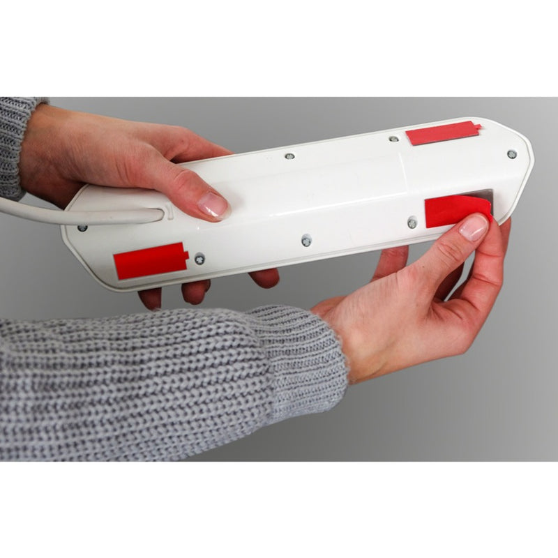 Load image into Gallery viewer, Brennenstuhl estilo hoekstopcontact 4-voudig met usb-oplaadfunctie stekkerdoos (wit roestvrij staal)
