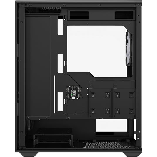 Sharkoon vk2 rgb midi tower behuizing (zwart | 2x usb-a | rgb | tempered glass)