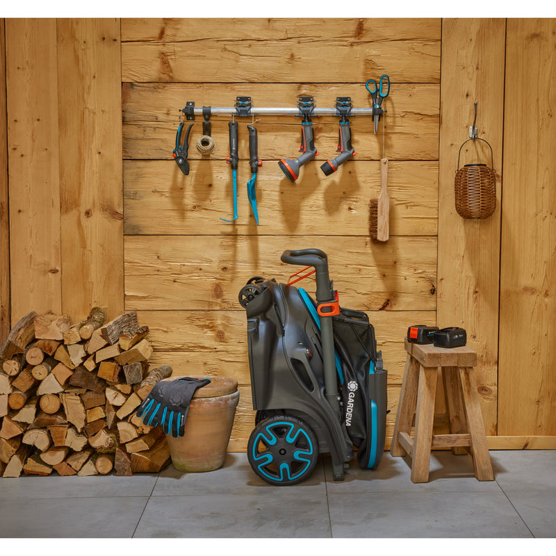Load image into Gallery viewer, Gardena grasmaaier powermax duo 46 36v (zwart grijs, accu en lader niet inbegrepen)
