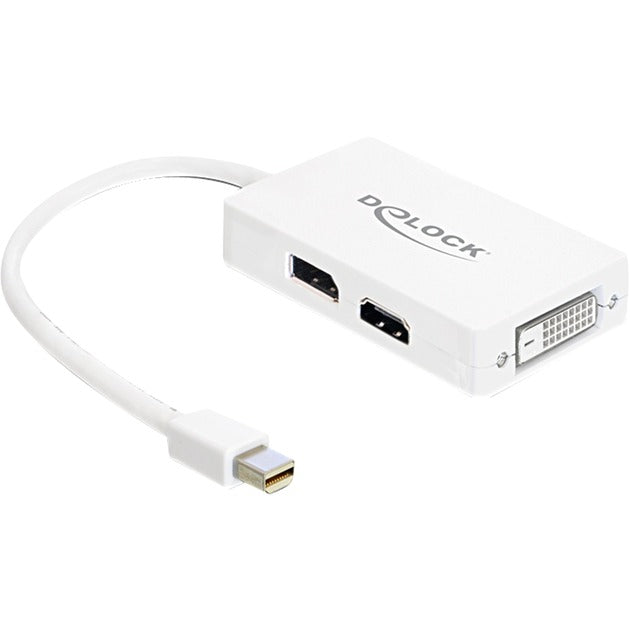 Load image into Gallery viewer, Delock mini displayport naar displayport hdmi dvi adapter (wit)
