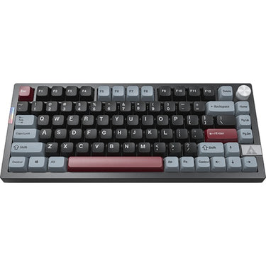 Montech mkey pro darkness rgb mechanisch toetsenbord (zwart, us lay-out (qwerty), gateron g pro yellow, 75%, hot-swappable, rgb, double-shot pbt, usb-c | 2.4 ghz | bluetooth 5.2)