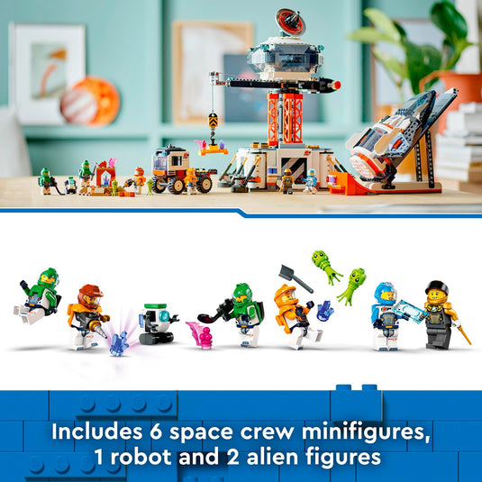 Lego city - ruimtebasis en raketlanceringsplatform constructiespeelgoed (60434)