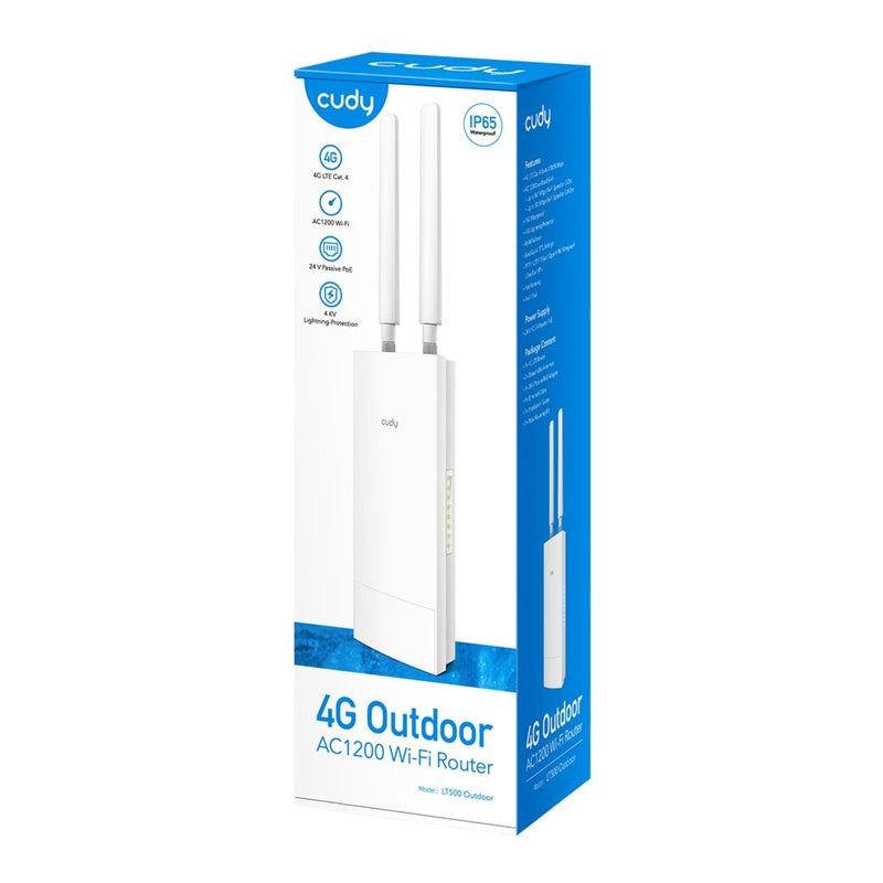 Load image into Gallery viewer, Cudy indoor outdoor 4g ac1200 wi-fi router (wit)
