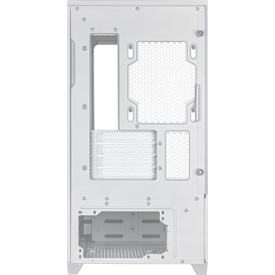 Asus prime ap202 midi tower behuizing (wit | 2x usb-a | 1x usb-c | rgb | tempered glass)