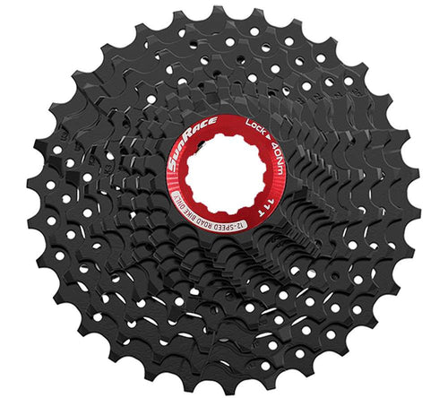 Superior sunrace cassette csrz800 12v 11-30t zwart rood