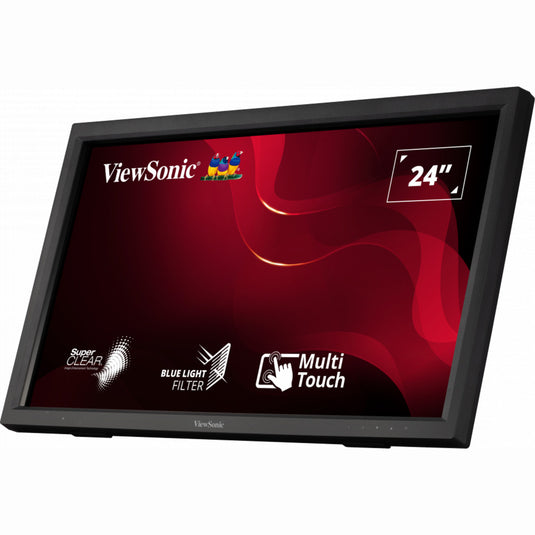 Viewsonic ir touch monitor td2423 24 (zwart, 1x hdmi, vga, dvi-d, usb-a, usb-b)