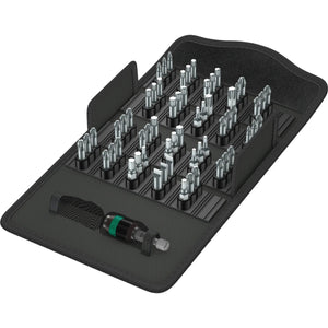 Wera bit-safe 61 universal 1, 61‑delig bitset (zwart groen)