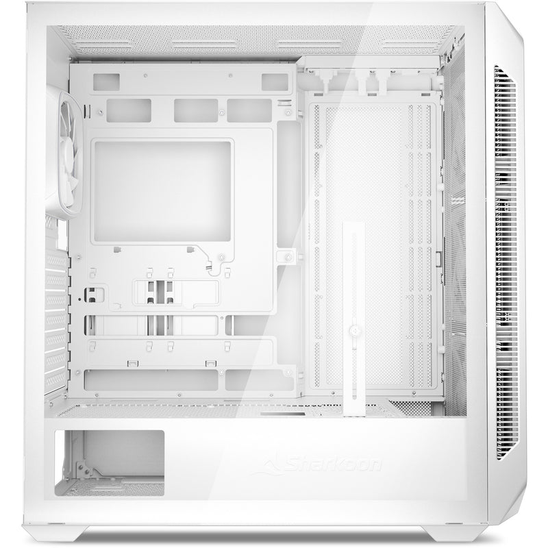 Load image into Gallery viewer, Sharkoon ak5m rgb midi tower behuizing (wit | 2x usb-a | 1x usb-c | rgb | tempered glass)
