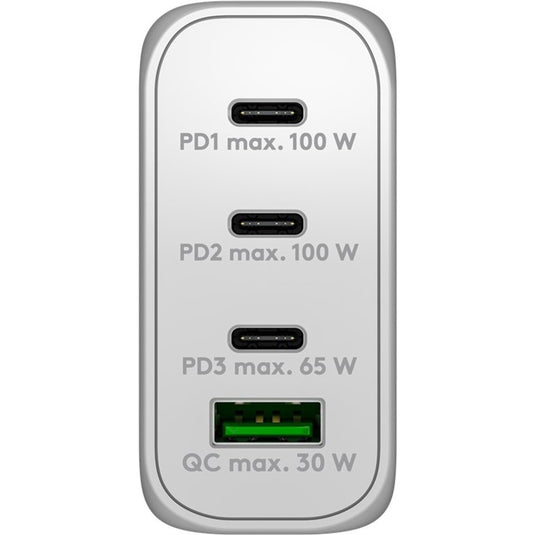 Goobay usb-c pd multiport quick charger (100 w) (wit)